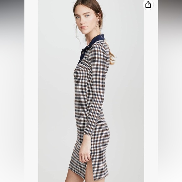 BAUM UND PFERDGARTEN
Houndstooth Print Knee-Length Dress - Picture 4 of 12